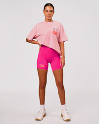 Woman wearing Hybrid Elements Heavyweight FLXCotton Oversized Tee  - Marshmallow Washed | Model:Charli | Size:XS | Thumbnail Index: 15