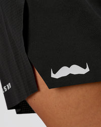 Woman wearing Movember x LSKD Accelerate 3" High-Rise Running Short - Black | Model:Charli | Size:XS | Thumbnail Index: 11