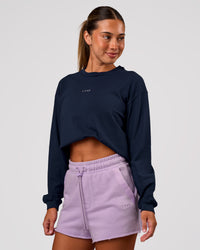 Woman wearing MVP Elite Terry Short - Pale Lilac | Model:Charli | Size:XS | Thumbnail Index: 8