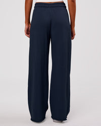 Woman wearing MVP Elite Terry Wide Leg Pant - Future Navy | Model:Charli | Size:XS | Thumbnail Index: 3