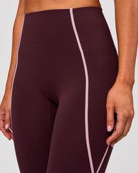 Woman wearing Power Ultra High-Rise Full Length Legging Pockets - Cherry Lacquer-Pink Rose | Model:Charli | Size:XS | Thumbnail Index: 4