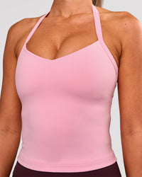Woman wearing Unleash Shelf Bra Tank - Pink Rose | Model:Charli | Size:XS | Thumbnail Index: 5