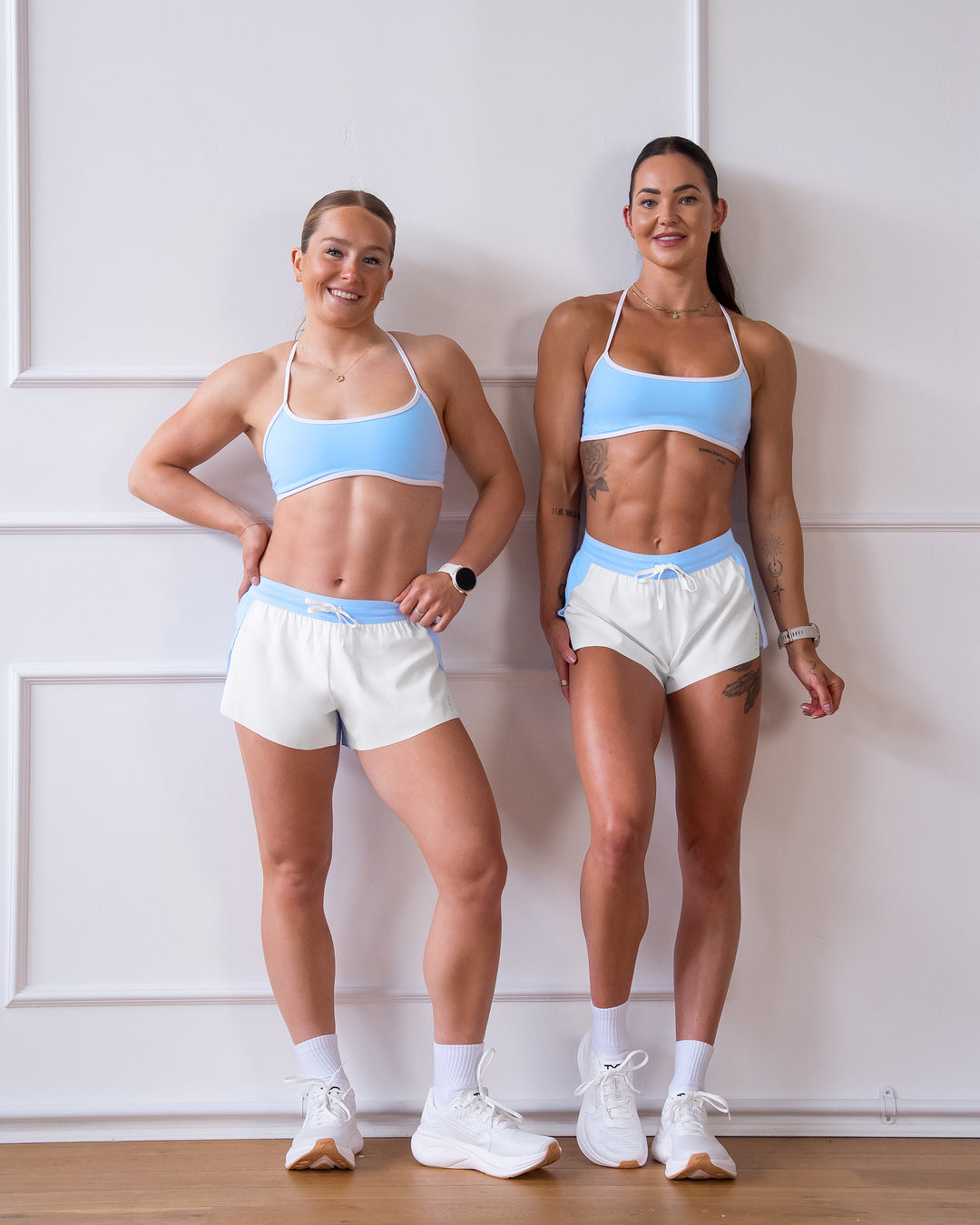 Woman wearing Strong is Beautiful Sports Bra - Open Air-White | Model:Charlotte | Size:XS - view 11