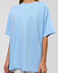 Woman wearing Strong is Beautiful Heavyweight Oversized Tee - Open Air | Model:Georgia | Size:XS | Thumbnail Index: 8