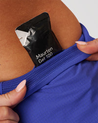 Woman wearing Accelerate 3" High-Rise Running Short - Power Cobalt | Model:Issy | Size:XS | Thumbnail Index: 4