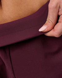 Woman wearing Challenger 5" Lined Performance Short - Cherry Lacquer | Model:Issy | Size:XS | Thumbnail Index: 10