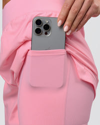 Woman wearing Challenger 5" Lined Performance Short - Pink Rose | Model:Issy | Size:XS | Thumbnail Index: 6