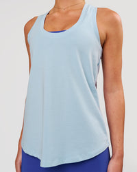 Woman wearing Force FLXCotton Longline Tank - Open Air | Model:Issy | Size:XS | Thumbnail Index: 3