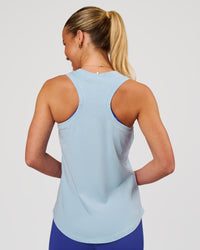 Woman wearing Force FLXCotton Longline Tank - Open Air | Model:Issy | Size:XS | Thumbnail Index: 4