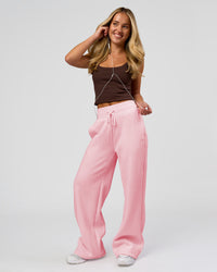 Woman wearing Go-To FLXCotton Rib Scoop Tank - Hot Chocolate | Model:Issy | Size:XS | Thumbnail Index: 10
