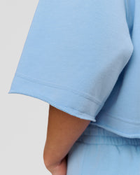 Woman wearing Go-To Terry Oversized Tee - Open Air | Model:Issy | Size:XS | Thumbnail Index: 3