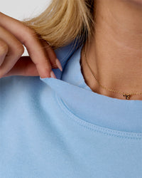 Woman wearing Go-To Terry Oversized Tee - Open Air | Model:Issy | Size:XS | Thumbnail Index: 7