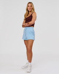 Woman wearing MVP Elite Terry Short - Open Air | Model:Issy | Size:XS | Thumbnail Index: 2