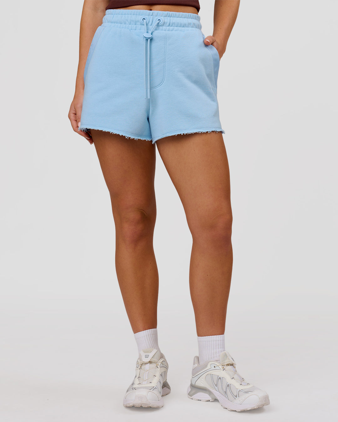 Woman wearing MVP Elite Terry Short - Open Air | Model:Issy | Size:XS - view 6
