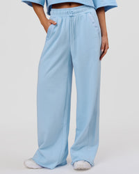 Woman wearing MVP Elite Terry Wide Leg Pant - Open Air | Model:Issy | Size:XS | Thumbnail Index: 0