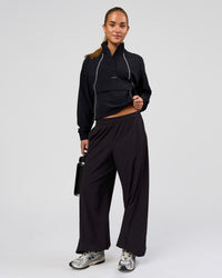 Woman wearing Pop Over Jacket - Black | Model:Issy | Size:XS | Thumbnail Index: 3