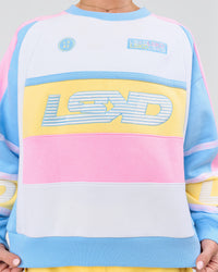Woman wearing Power Sweater - Pink Rose-Lemon | Model:Issy | Size:XS | Thumbnail Index: 2