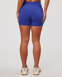 Woman wearing RXD Mid-Rise 4" Short - Power Cobalt | Model:Issy | Size:XS | Thumbnail Index: 3