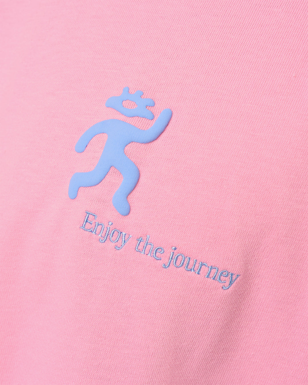 Woman wearing Values Manifesto Heavyweight Oversized Tee  - Pink Rose-Open Air | Model:Issy | Size:XS - view 16