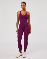 Woman wearing Vitality Active Tank - Plum Caspia | Model:Jordan | Size:XS | Thumbnail Index: 3