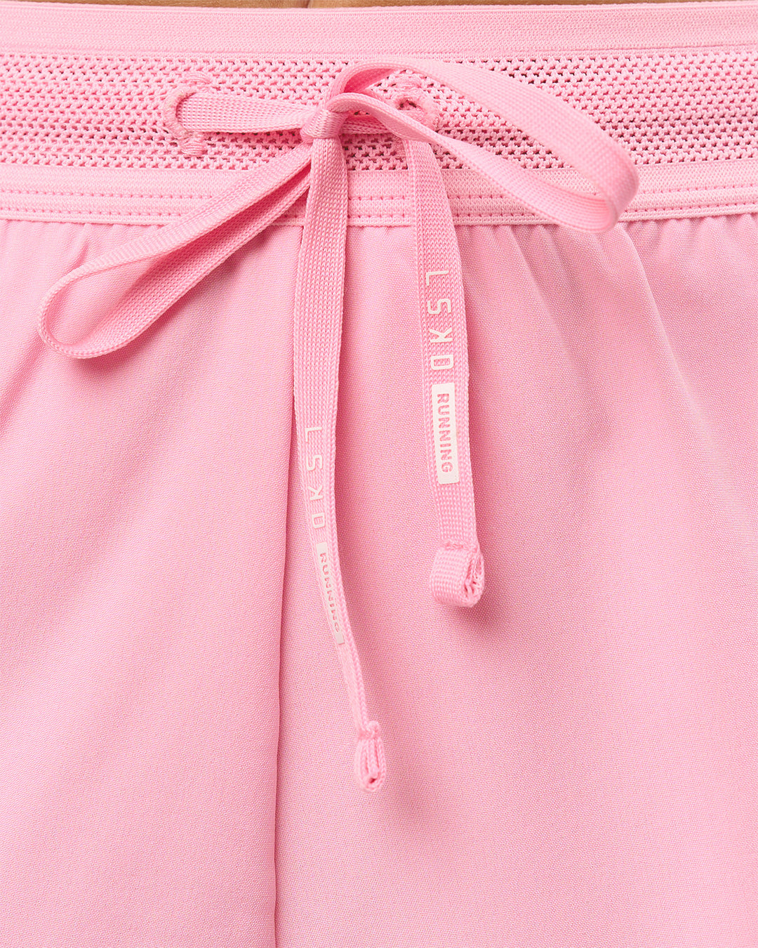Woman wearing Accelerate 3" High-Rise Running Short - Pink Rose | Model:Taneisha | Size:XS