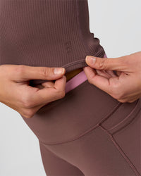 Woman wearing Bree Bardot Long Sleeve Top - Cocoa Powder | Model:Taneisha | Size:XS | Thumbnail Index: 4