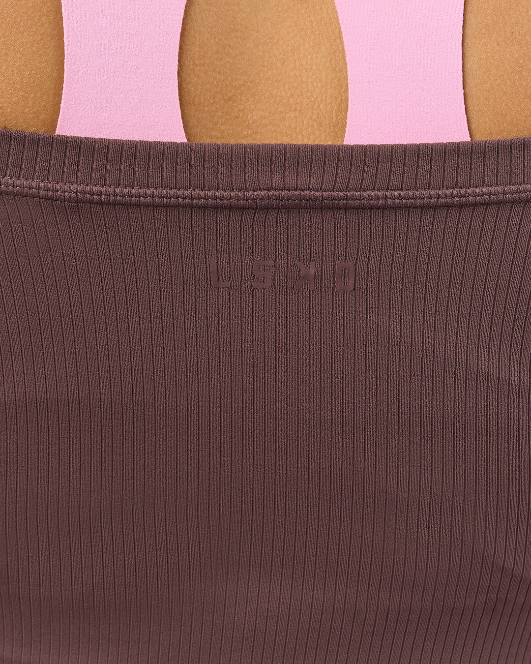 Woman wearing Bree Bardot Long Sleeve Top - Cocoa Powder | Model:Taneisha | Size:XS - view 8