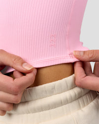 Woman wearing Bree Bardot Long Sleeve Top - Pink Rose | Model:Taneisha | Size:XS | Thumbnail Index: 11
