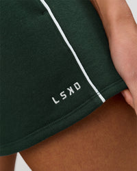 Woman wearing Fast Track Lounge Short - Midnight Green-White | Model:Taneisha | Size:XS | Thumbnail Index: 10