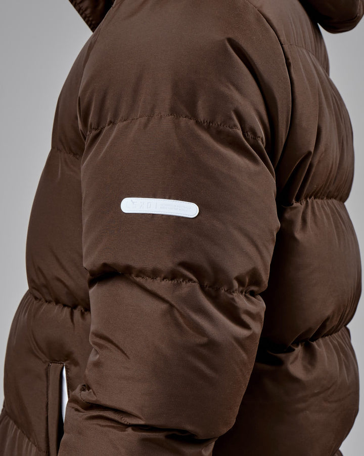 Unisex Roasted Puffer Jacket Oversize 22 - Walnut