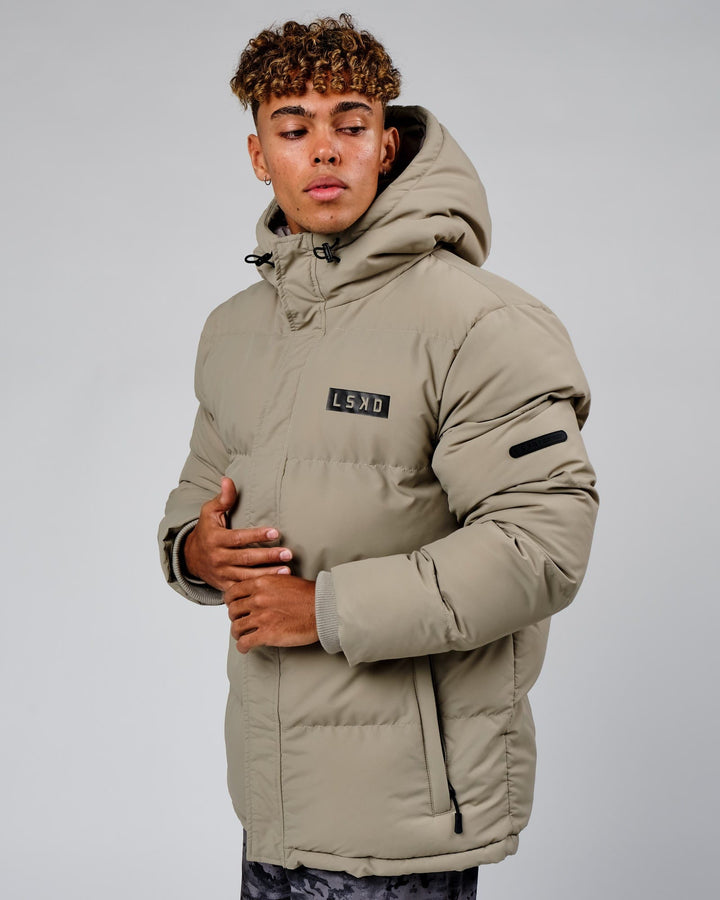 Unisex Roasted Puffer Jacket Oversize 22 - Laurel Oak