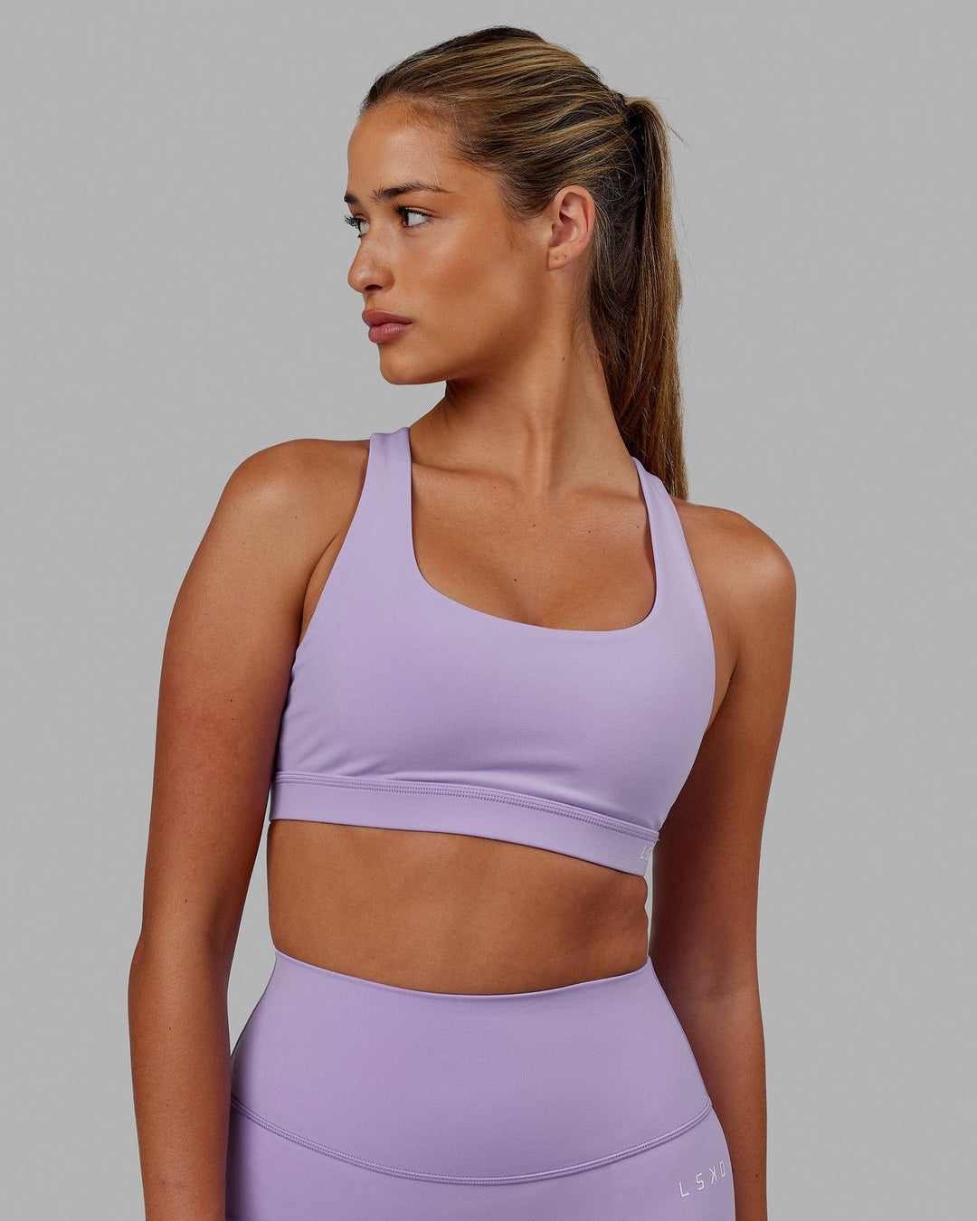 Lavender Holo Sports Bra