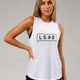 Luna Tank - White-Black