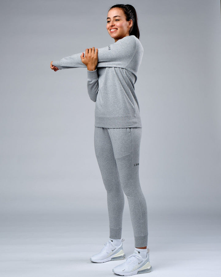 Unisex Rival FLXFleece Track Pants - Lt Grey Marl