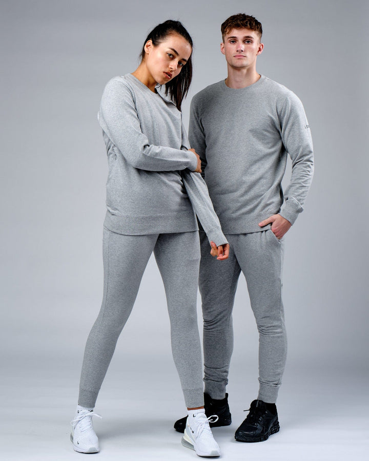 Unisex Rival FLXFleece Track Pants - Lt Grey Marl