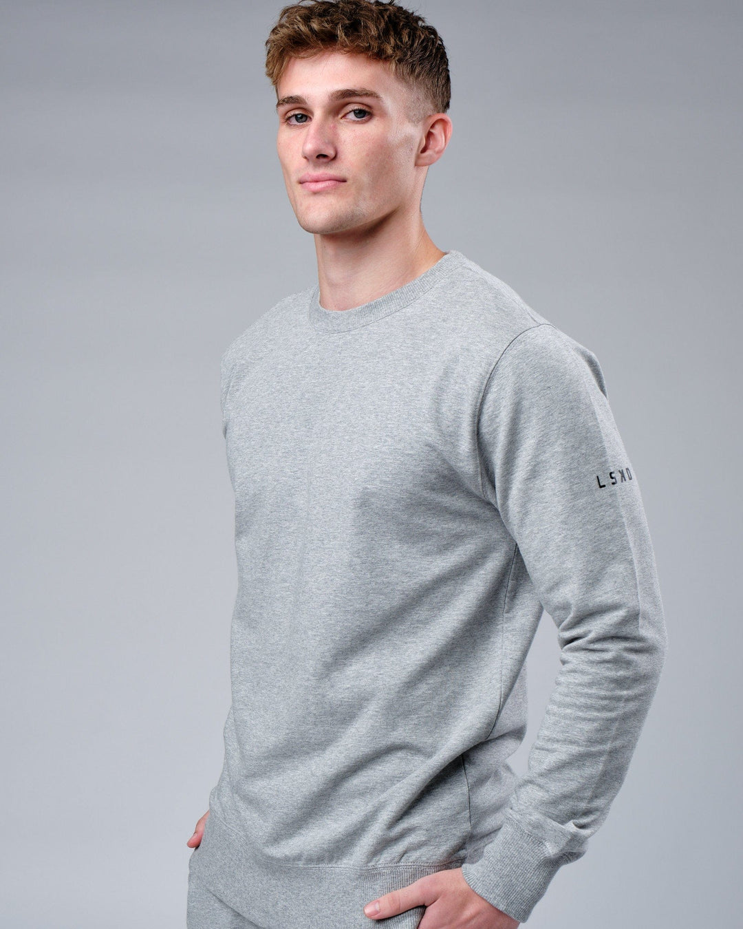 Unisex Rival FLXFleece Training Fit Sweater - Lt Grey Marl