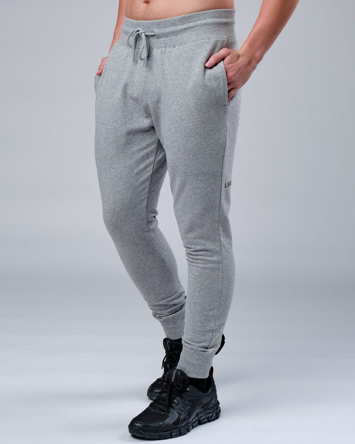 Unisex Rival FLXFleece Track Pants - Lt Grey Marl