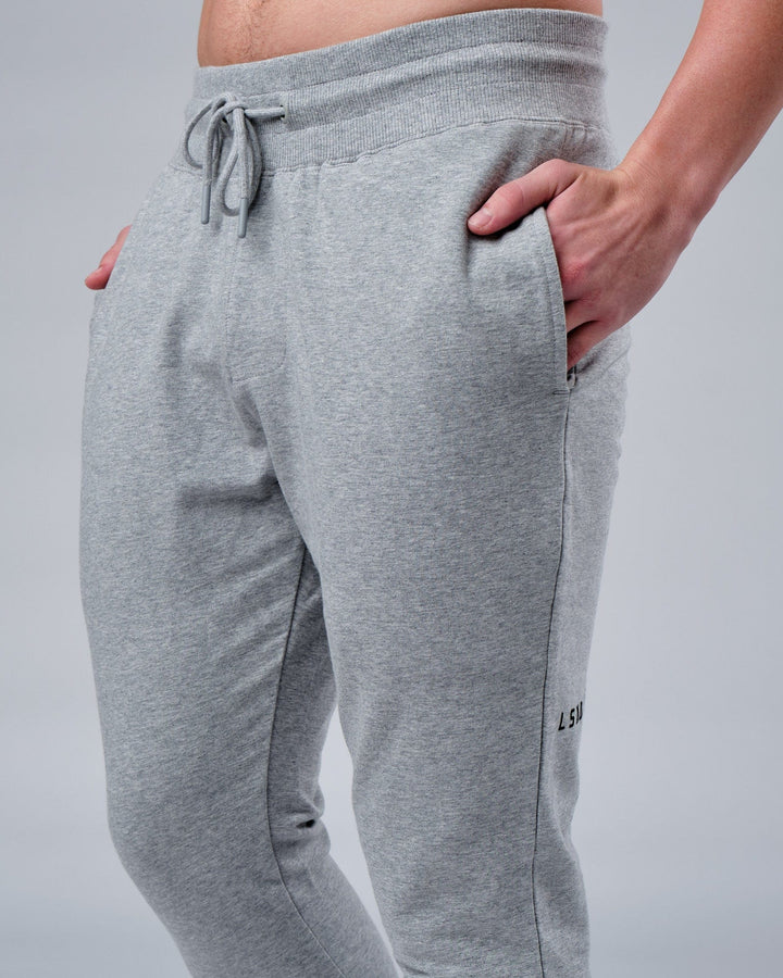 Unisex Rival FLXFleece Track Pants - Lt Grey Marl