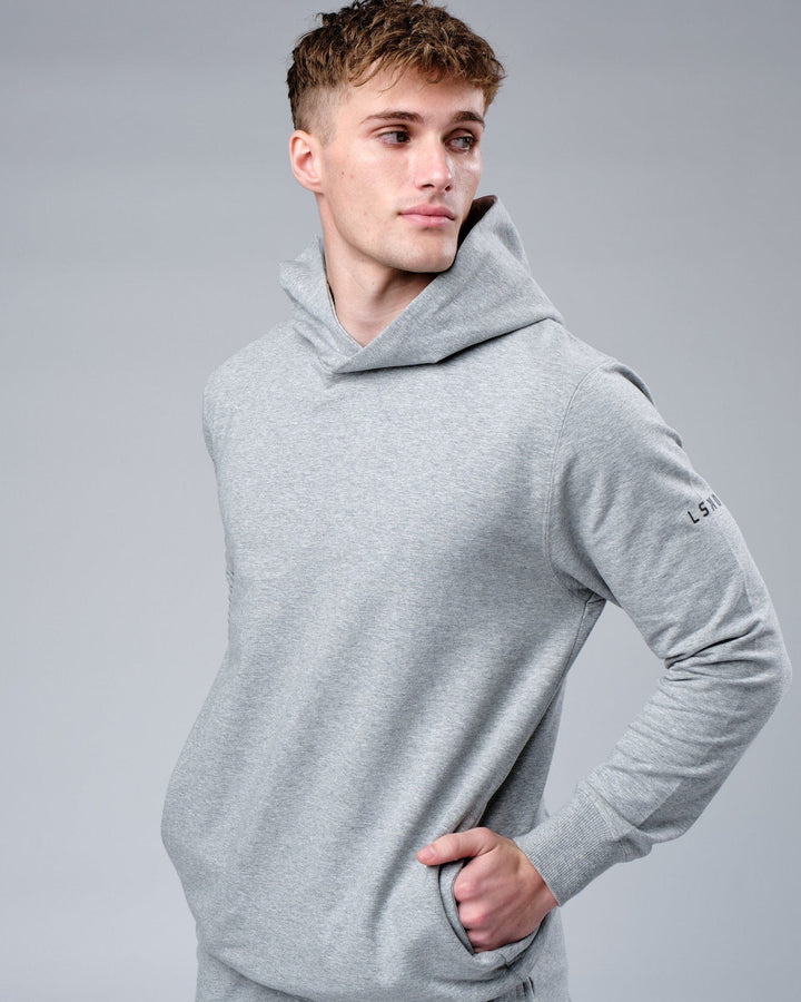 Unisex Rival FLXFleece Training Fit Hoodie - Lt Grey Marl