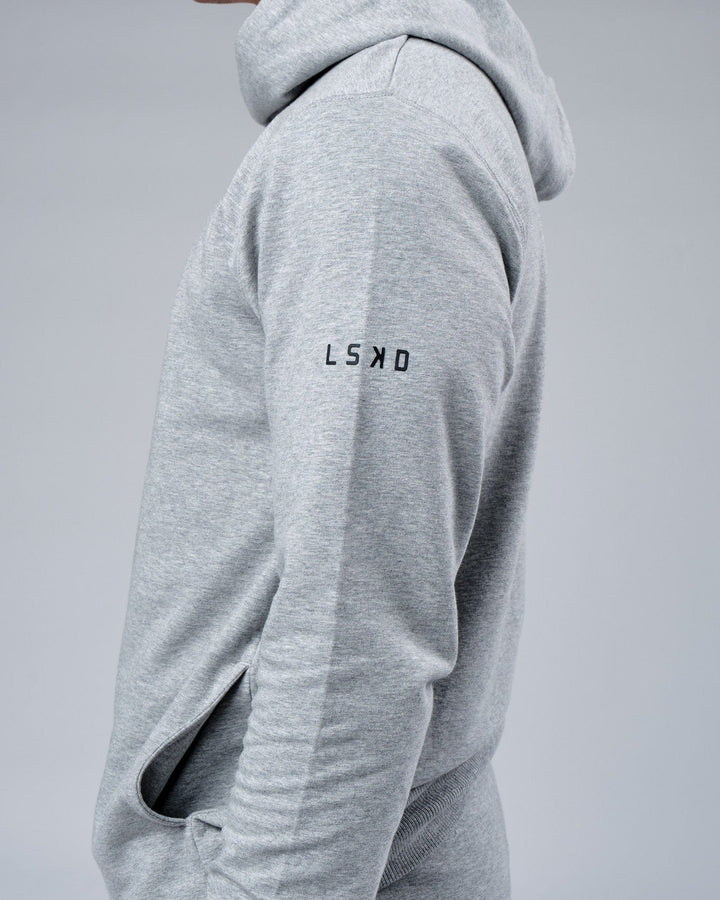 Unisex Rival FLXFleece Training Fit Hoodie - Lt Grey Marl