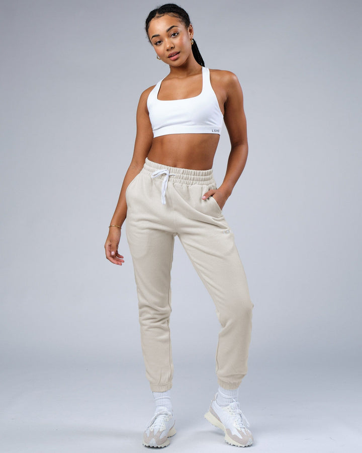 Unisex Ready Track Pants - Bone