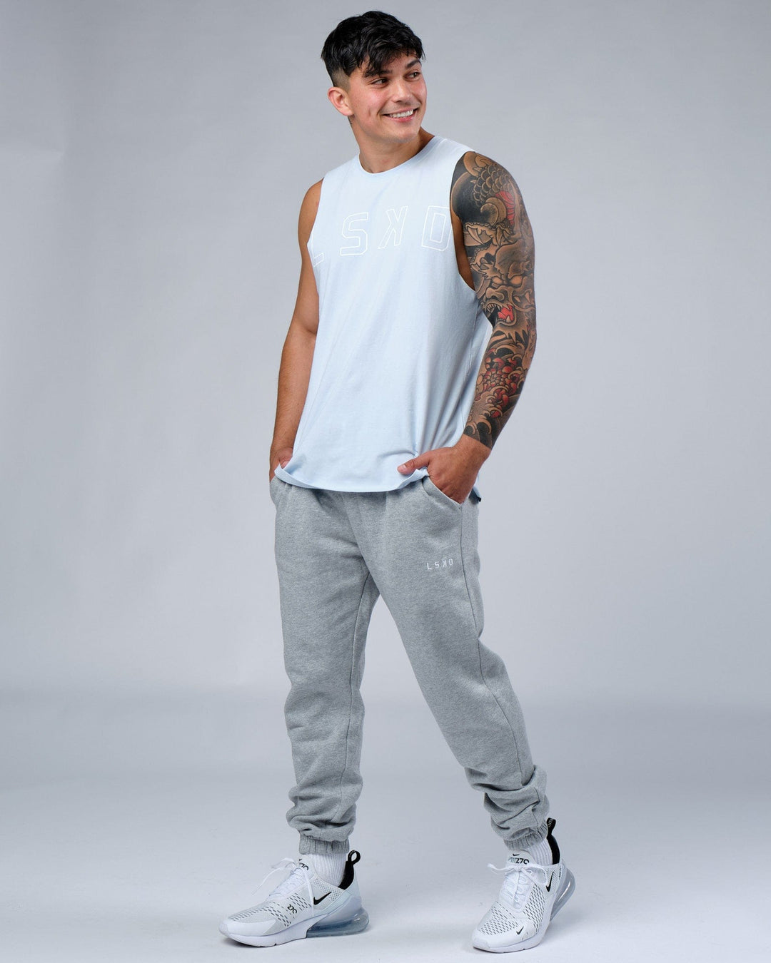 Expand FLXCotton Training Fit Tank - Sky Blue
