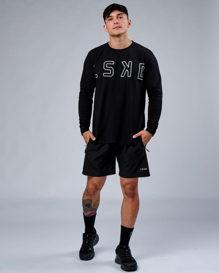 Expand FLXCotton LS Tee - Black
