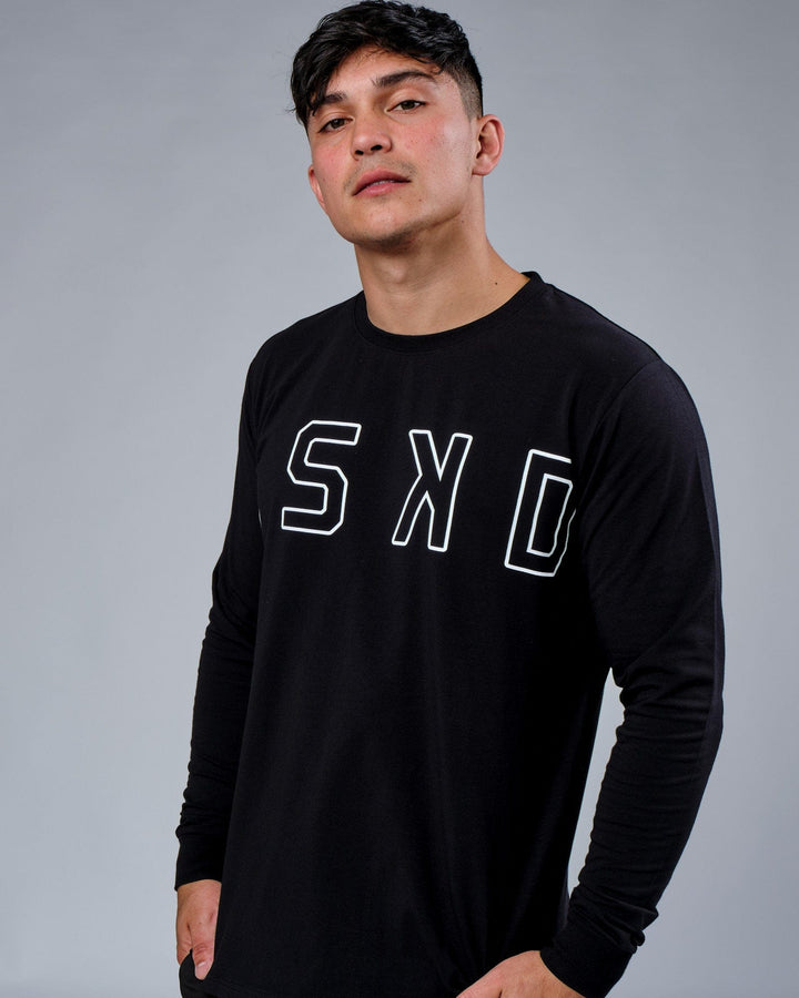 Expand FLXCotton LS Tee - Black