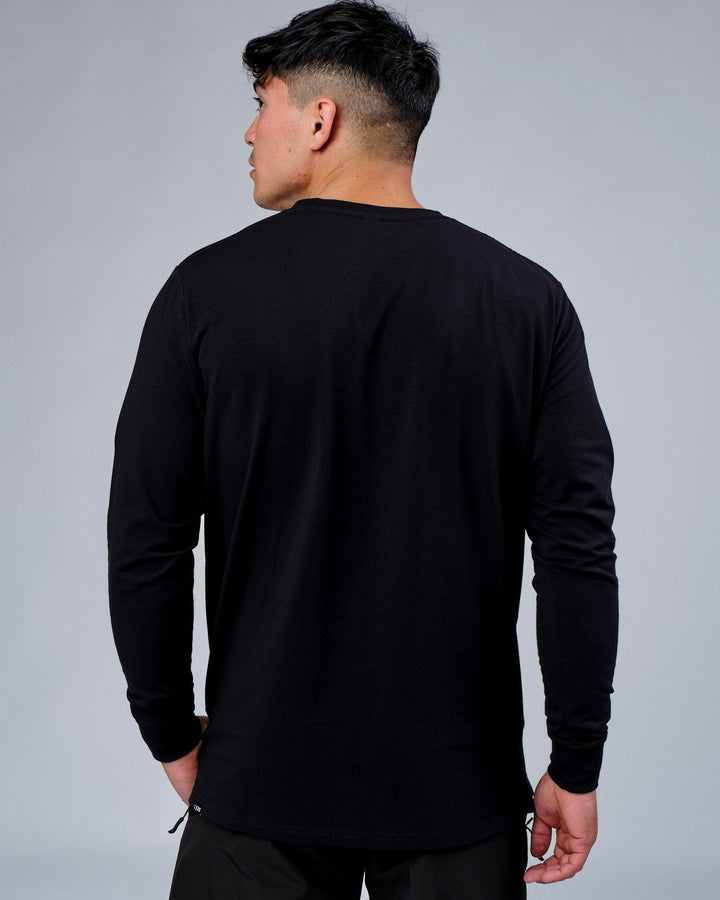 Expand FLXCotton LS Tee - Black
