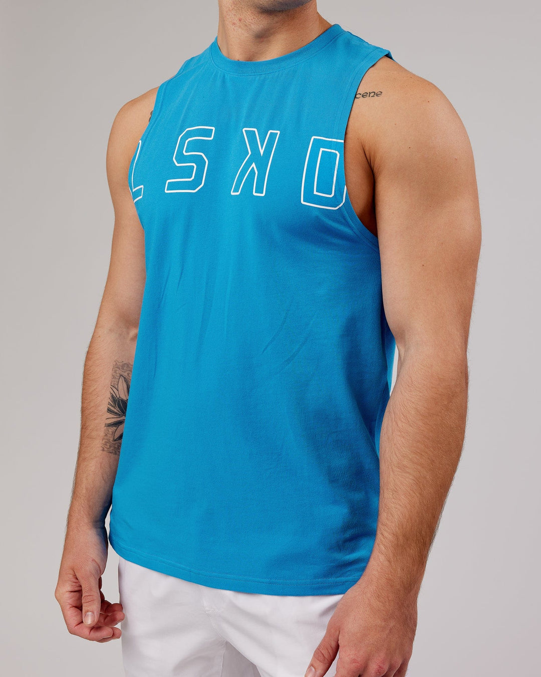 Expand FLXCotton Training Fit Tank - Ibiza Blue
