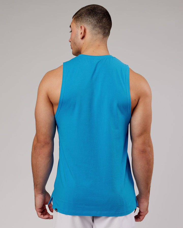 Expand FLXCotton Training Fit Tank - Ibiza Blue