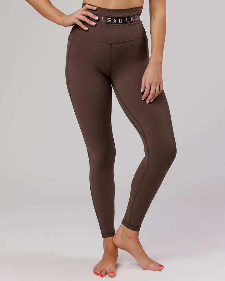 Circuit Full Length Tights - Walnut