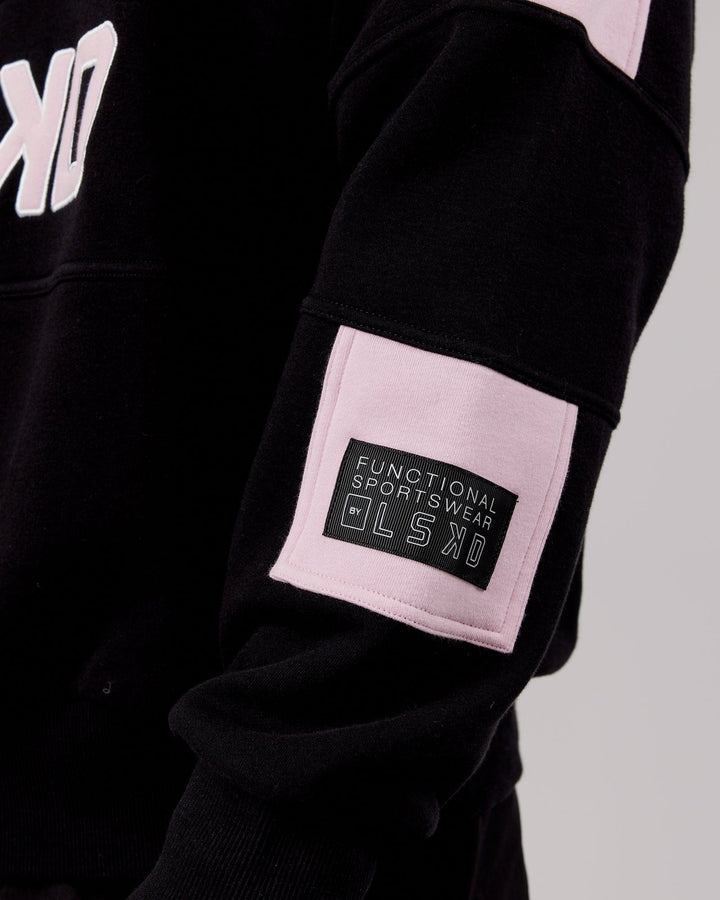 Unisex Slam Sweater Oversize - Black-Petal Pink