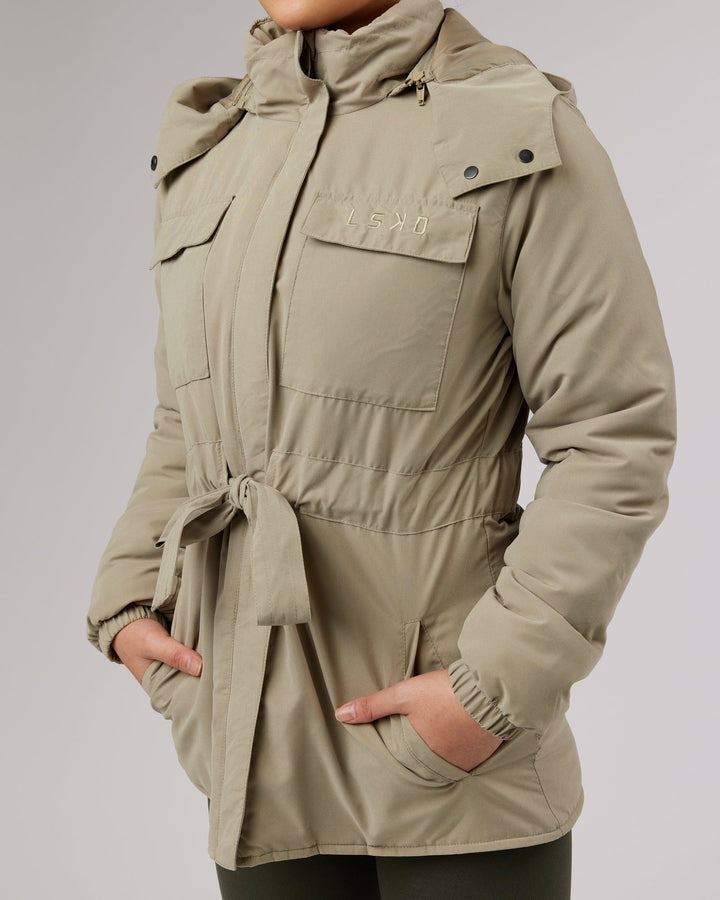 Tapered Tie-Waist Jacket - Laurel Oak
